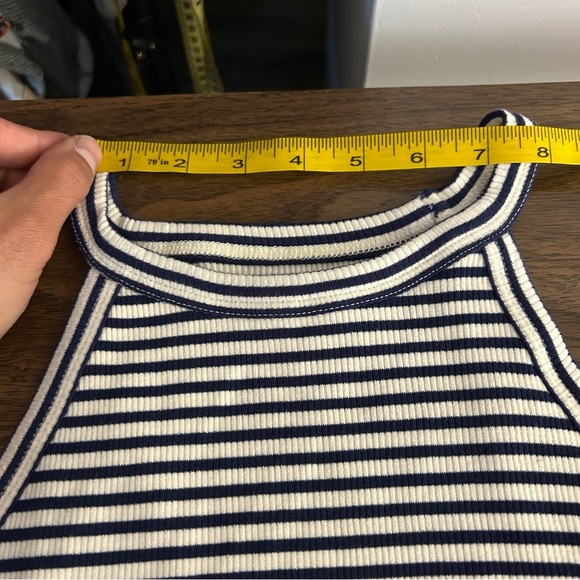 💕 Madewell Navy and White Striped dress S - Picture 5 of 12